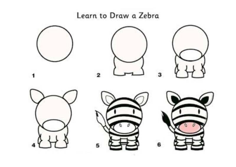 Hình vẽ cách vẽ con vật bò sữa