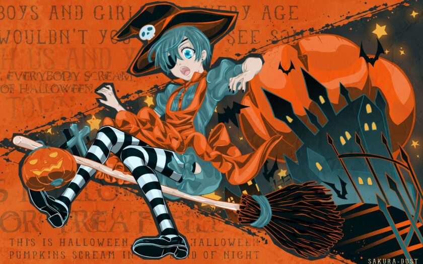 hình ảnh anime halloween đẹp đơn giản