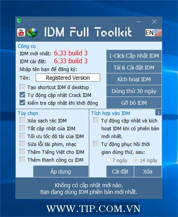 Tải IDM Toolkit 3.9