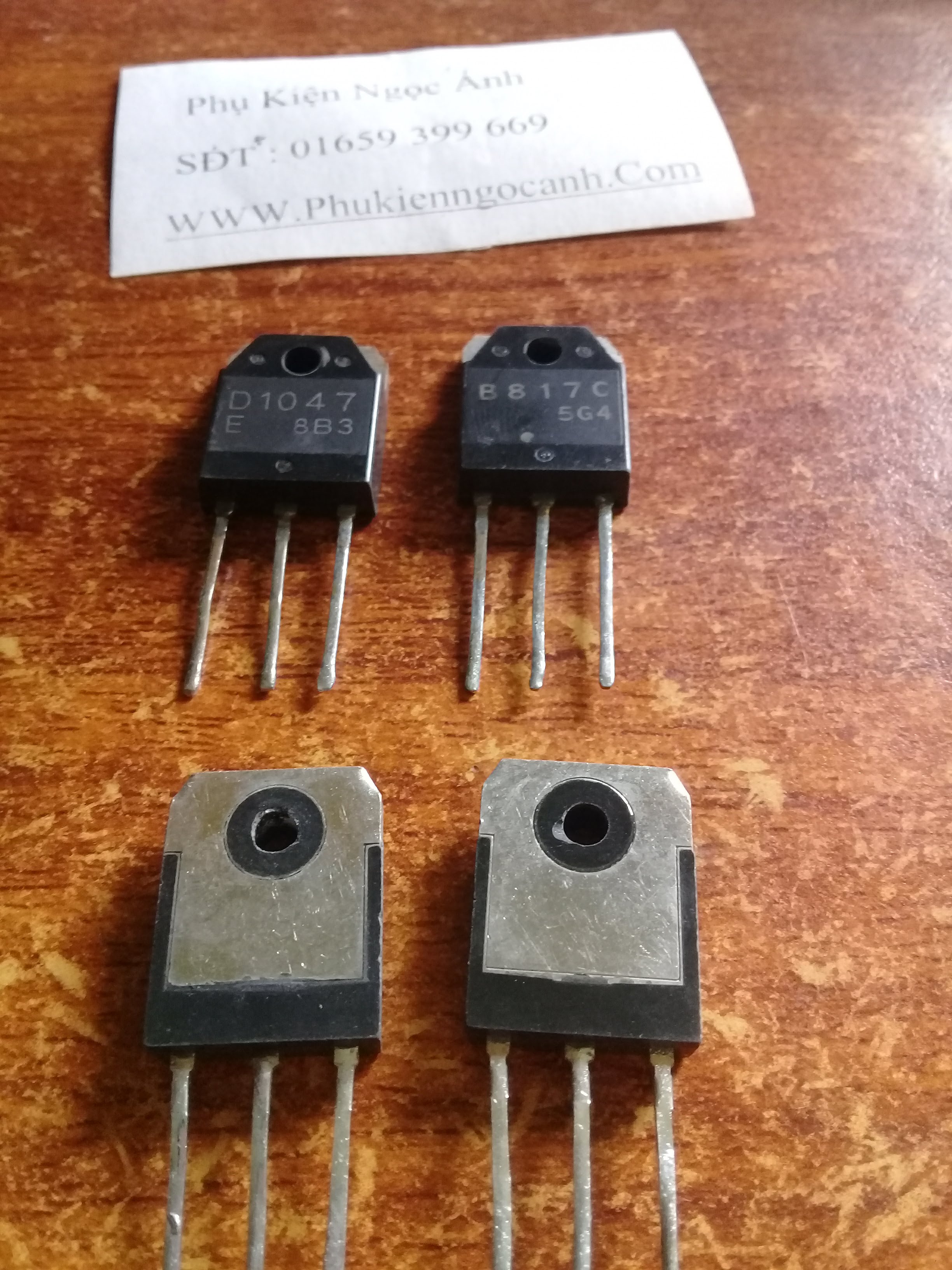 D1047 B817 cặp sò Transistor tháo máy 2SD1047 2SB817 giá 13kcặp333
