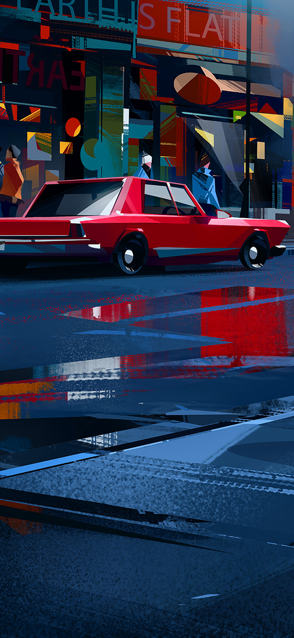 Sforum - Trang thông tin công nghệ mới nhất Papers.co-bl33-art-car-drawing-red-iphone-x-wallpaper Mời bạn đọc tải về bộ hình nền chủ đề xe hơi dành cho iPhone 