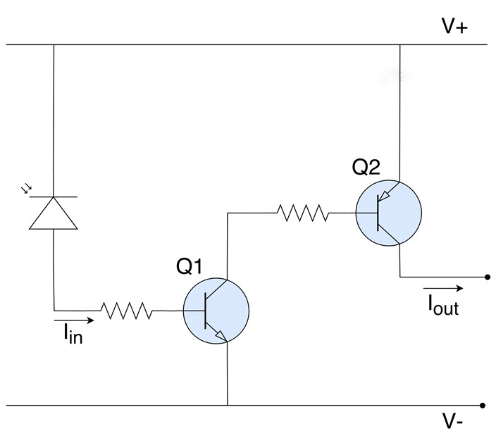 Mạch tăng dòng dùng transistor