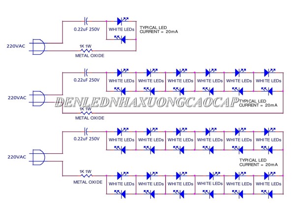 Mạch đèn led 220V