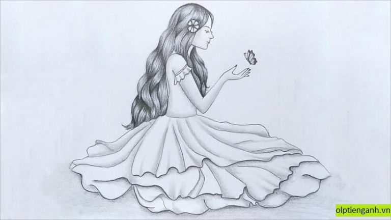 Cách vẽ cô gái cực đẹp, duyên dáng, bằng bút chì đơn giản mà đẹp nhất