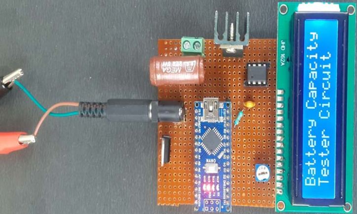 Mạch kiểm tra dung lượng pin Lithium 18650 sử dụng Arduino