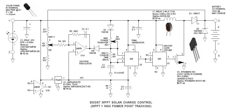 Nguồn năng lượng mặt trời điểu khiển sạc bằng MPPT