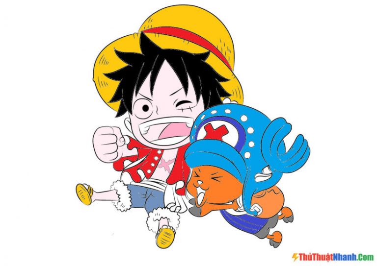 Tuyển tập tất cả tranh tô màu One Piece thuyền trưởng mũ rơm cho bé