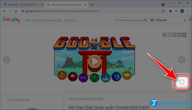 huong dan choi google doodle champion island olympic tokyo 2020