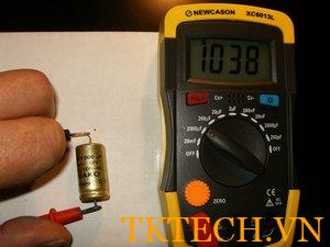 kiểm tra tụ điện bằng đồng hồ đo điện dung