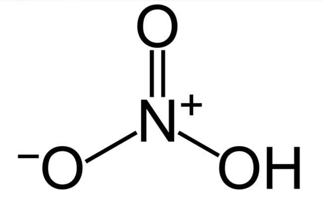 Cấu trúc phân tử axit nitric (HNO3)