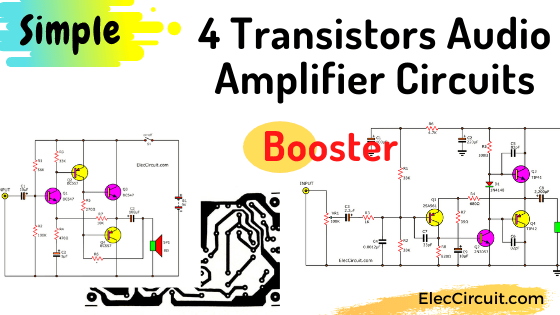 4 transistor audio amplifier circuit | Học Điện Tử
